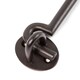image 2 of Hammer & Tongs Rustic Cabin Hook and Eye - W165mm - Black
