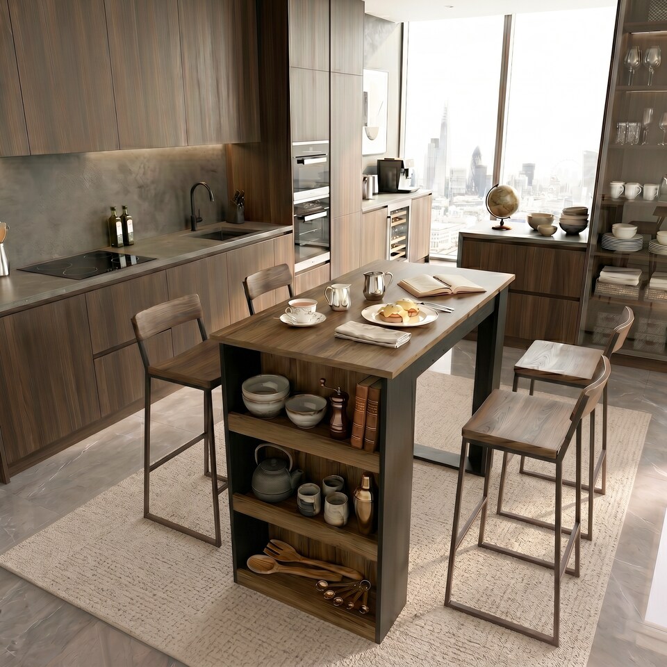 image 1 of Decorotika Mado Kitchen Island - Bar Table