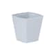 image 4 of Wham studio 4x 14cm Square Plastic Planter | Grey | Cool Grey