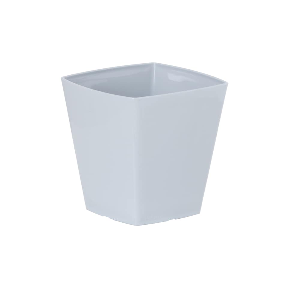 image 1 of Wham studio 4x 14cm Square Plastic Planter | Grey | Cool Grey
