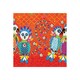 image 3 of Maxwell & Williams Tea Towel Red Fan Club Cotton Red