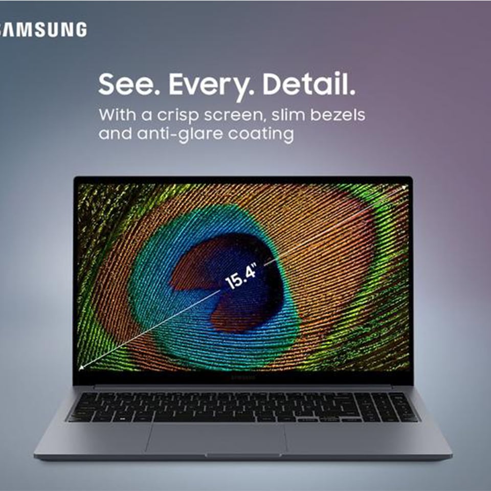 image 1 of Samsung Galaxy Book4 Intel Core 5 120U 8GB RAM 256GB SSD 15.6-Inch Full HD Windows 11 Home Laptop