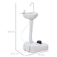 image 7 of Outsunny Portable Camping Sink with Towel Holder & Soap Dispenser Hand Wash
