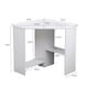 image 9 of Computer Desk PC Laptop Table Corner Home Office Study Gaming | White