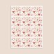 image 3 of Vintage Floral Romance Square Stickers 65mm - Sheet of 12