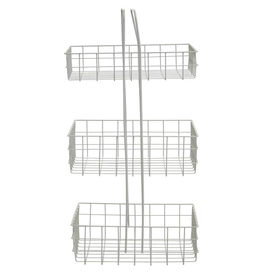 image 1 of Kirby Three Tier White Storage Caddy White