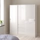 image 5 of Naia Wardrobe with 2 Sliding Doors 1 Door 3 Drawers in White High Gloss