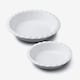 image 6 of Wm Bartleet & Sons Porcelain Round Pie Dish with Crinkle Crust Rim, Set of 2 White