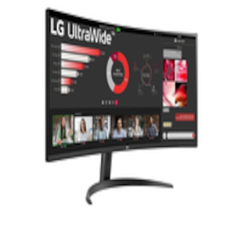 image 1 of LG Electronics Curved UltraWide Monitor 34WR50QK, 34 inch, 1440p, 100Hz, 5ms Response Time, VA Panel, Smart Energy Saving, Displayport, HDMI | Black | Black | 86.4 cm (34")