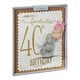 image 2 of Fantastic 40th Me to You Bear Luxury Boxed Birthday Card