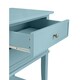 image 4 of Franklin End Table with 2 Drawers Blue Blue | Blue