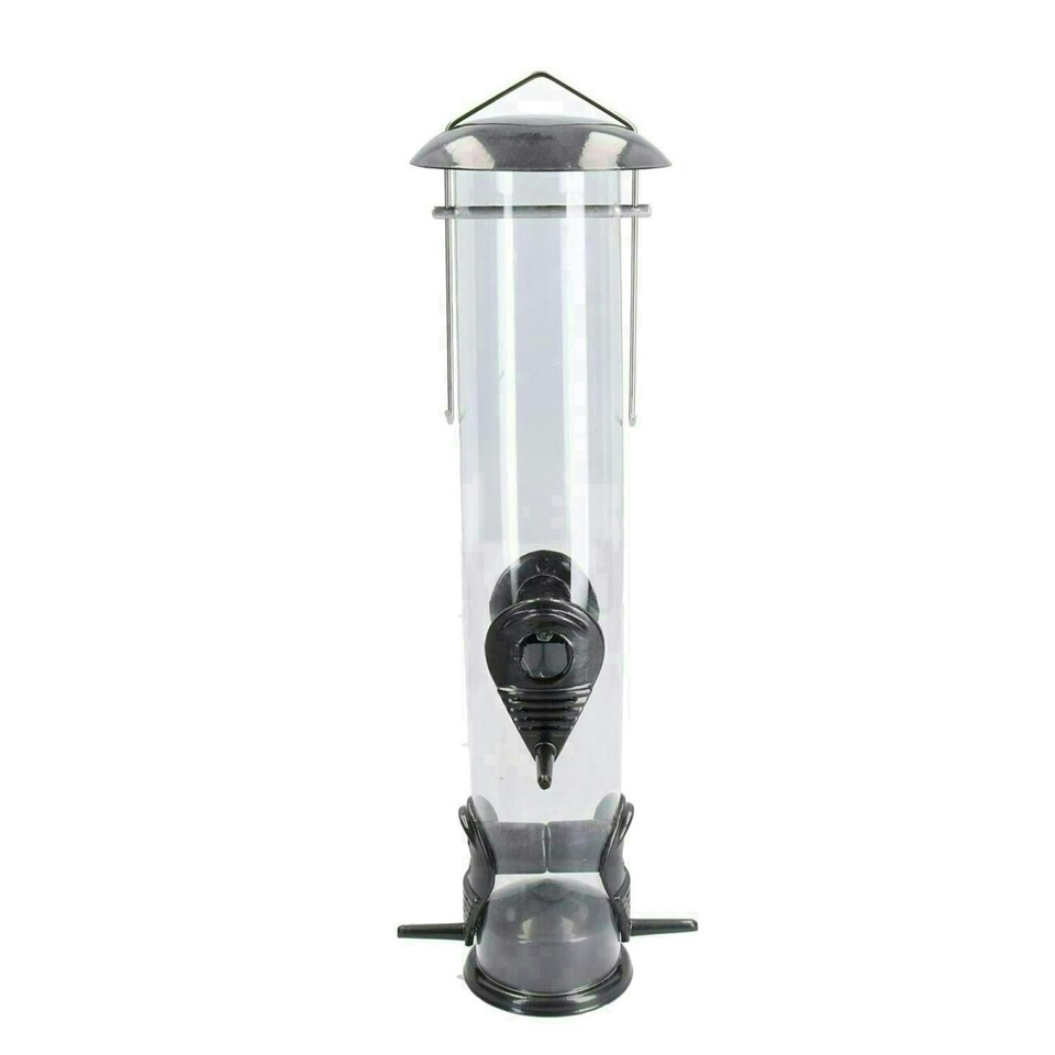 image 1 of 3pk Large Deluxe Bird Feeder Seed Holder Hanging Feeding Station Wild Birds
