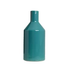BHS Bottle Ceramic Vase | Green | Green | 1