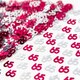 image 3 of 2 Packs of Pink & Silver 65th Confetti (14g)