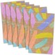 image 2 of Brush Stroke Pink & Gold Design Multipack of 6 Money Wallets Cards