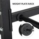 image 6 of Yaheetech  3 Tier Dumbbell Barbell Rack Black