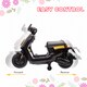 image 4 of AIYAPLAY 6V Kids Electric Motorbike, Ride on Motorbike with Headlight, Music, Forward Reverse, Training Wheels, for Ages 18-36 Months, Black