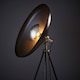 image 4 of Milan Complete Floor Lamp, Matt Black, Matt Nickel Plate