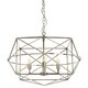 image 4 of Interiors by Premier Hexagonal Chandelier Silver