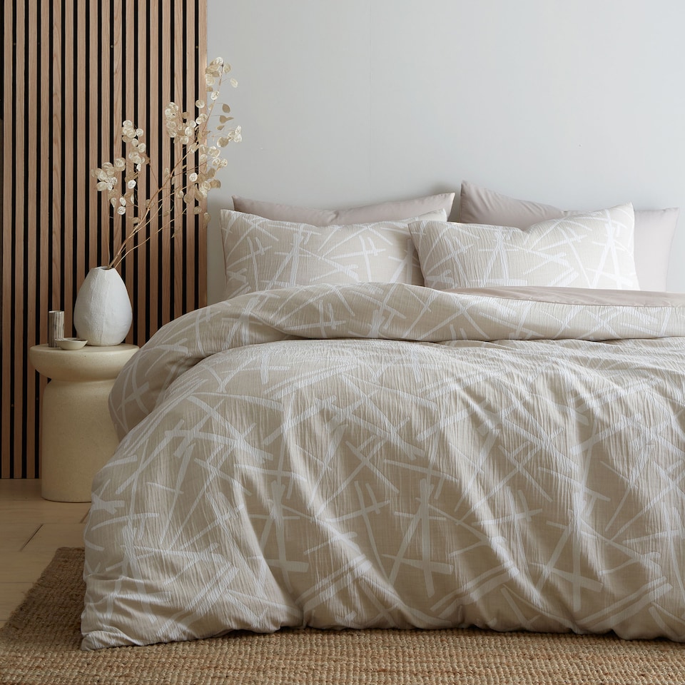 image 1 of Appletree Otto Duvet Cover Set Natural
