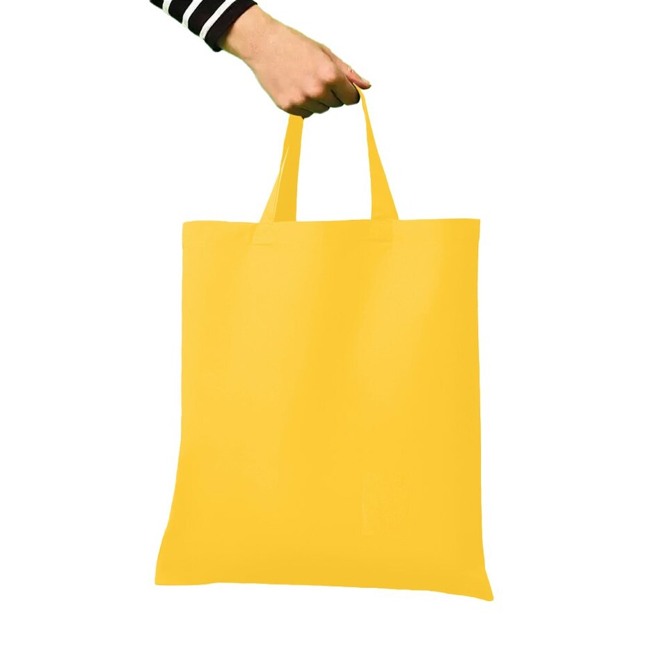 image 1 of Nutshell Cotton Short Handle Shopper - Gold - One Size | Gold