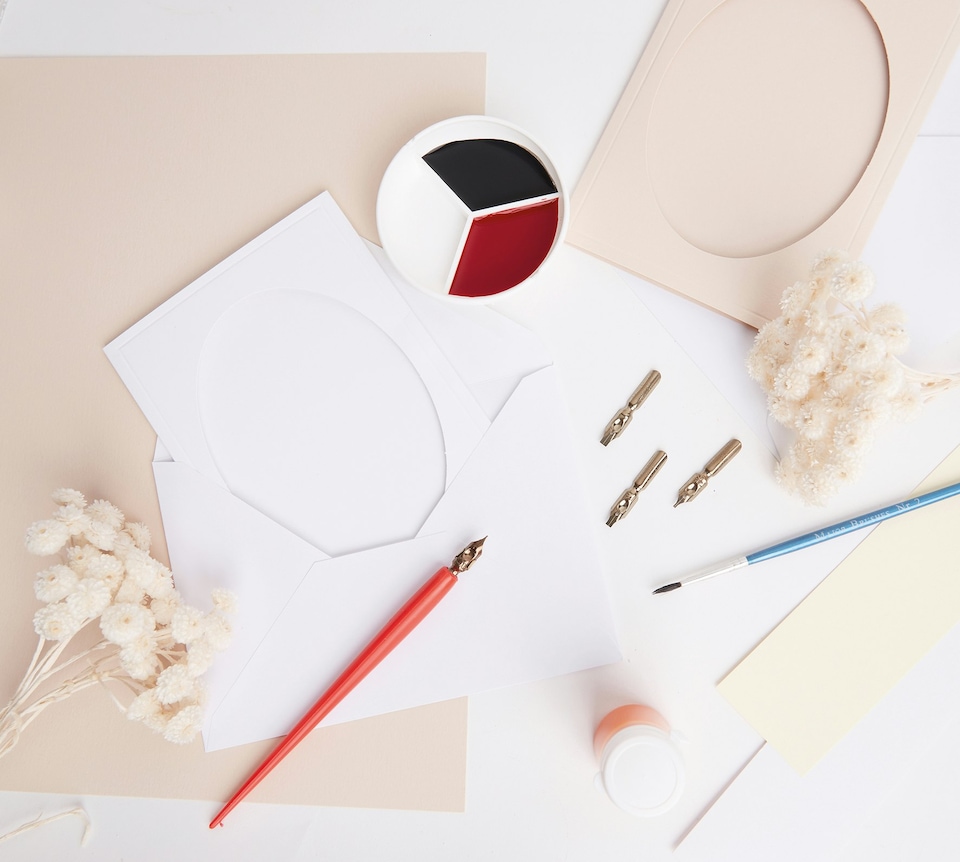 image 1 of House of Crafts Calligraphy Craft, Multicoloured, Single Craft Kit