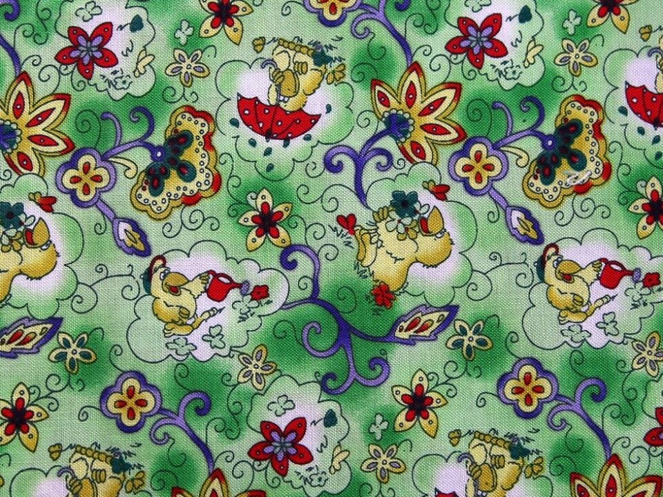 Green 100% Cotton Fabric for Bag Making, Dressmaking, Quilting, 135cm / 53" Wide - per metre