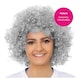 image 5 of Adult Grey Afro Wig – Fancy Dress Costume Hairpiece Grey | One Size