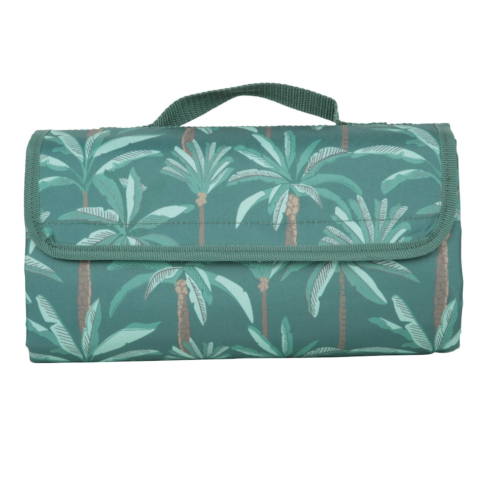 Mountain Warehouse Patterned Picnic Mat - Dark Green - One Size