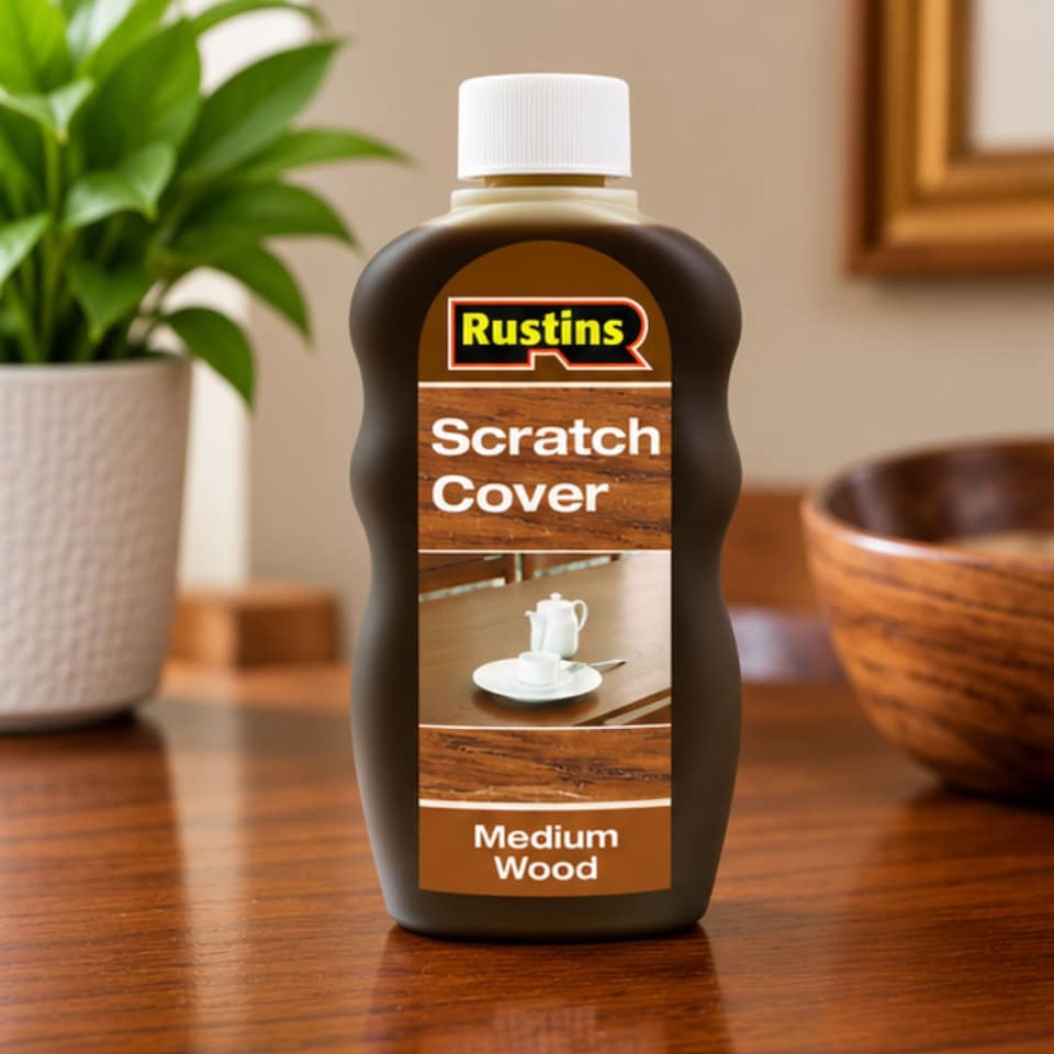 image 1 of Rustins Scratch Cover Restore & Protect Medium Wood 300ml