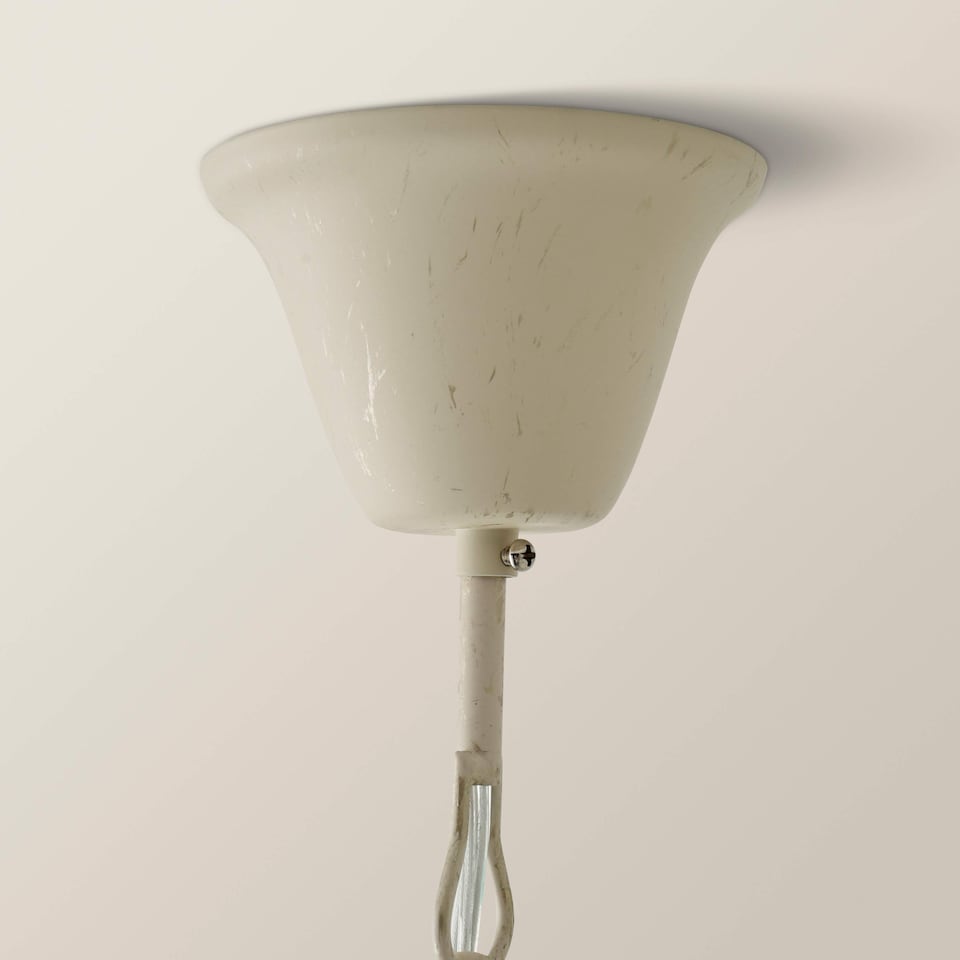 image 1 of ValueLights Gothica 8 Way Distressed Ceiling Light Chandelier & Bulbs | Gold