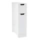 image 5 of Elegant Brands Sennen Super Slim Bathroom Storage Cabinet in White White