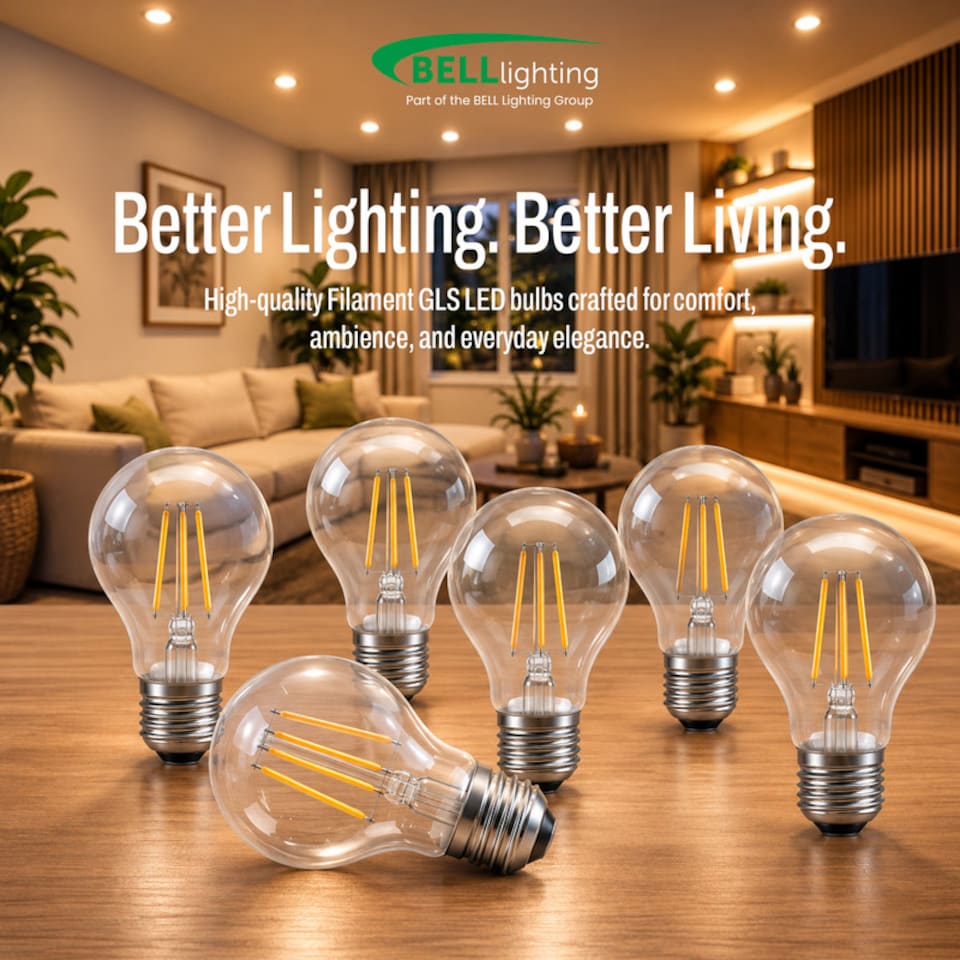 image 1 of BELL Lighting E27 Edison Screw Dimmable LED Filament GLS  Warm White 2700K 7W Light Bulb