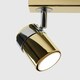 image 2 of ValueLights 3 Way Adjustable Chrome And Polished Gold Effect Straight Bar Ceiling Spotlight