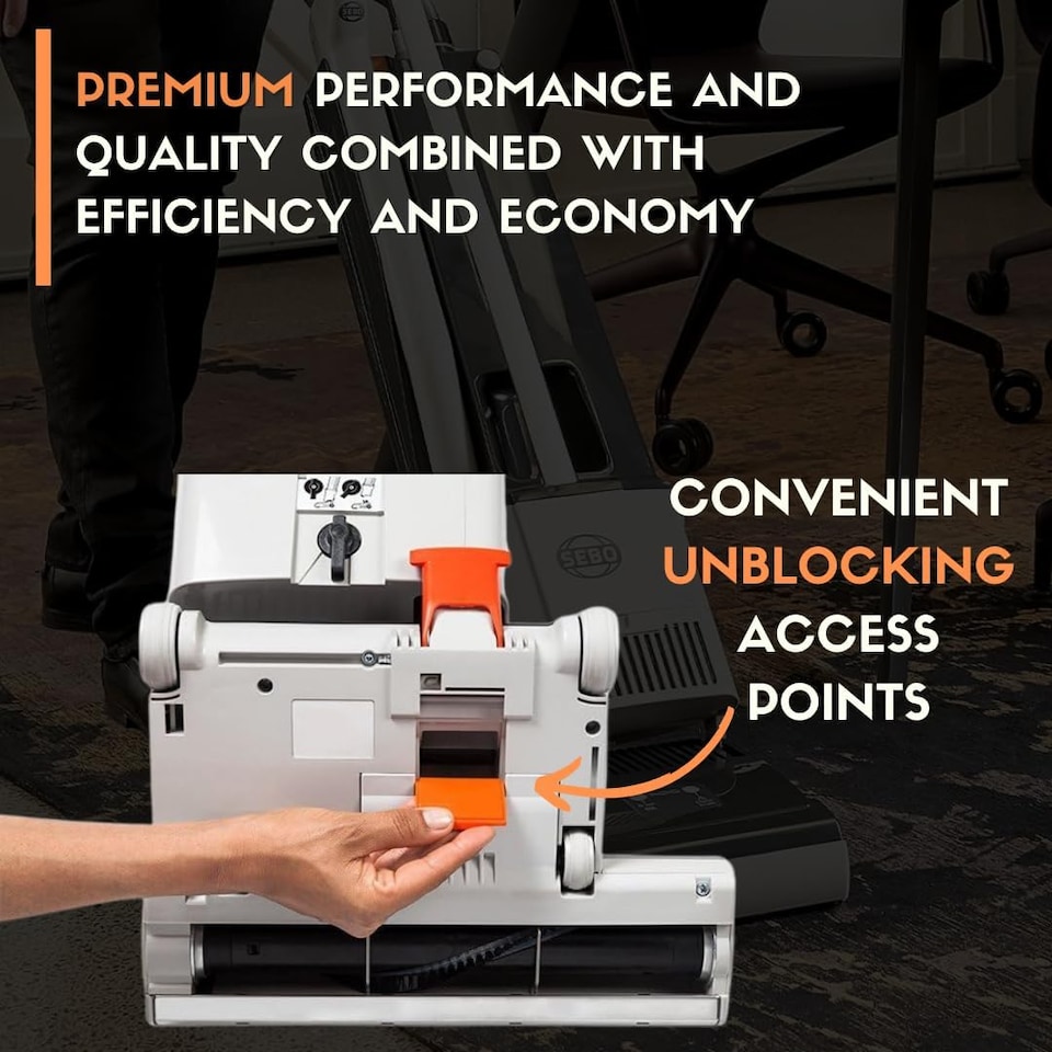 image 1 of SEBO BS360 Upright Vacuum Cleaner 36cm Brush Commercial Industrial Professional Cleaning