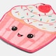 image 4 of OHS Character Novelty Bath Mat Soft Velvet Quick Dry Non-Slip Shower Rug | Pink | Sprinkle the Cupcake