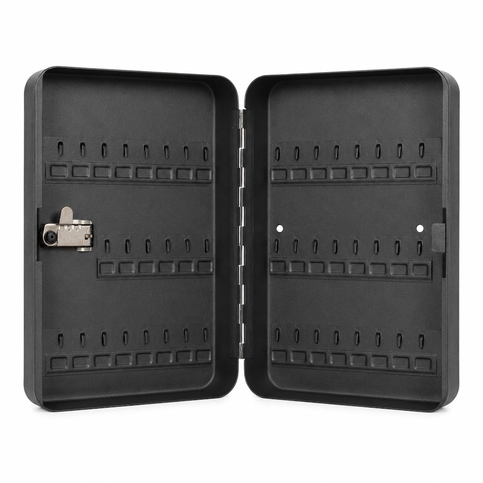 image 1 of 45 Hook Combination Lock Key Storage Cabinet Safe Wall Mounted