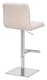 image 4 of Allegro Deluxe Kitchen Bar Stool, Adjustable Height and Swivel, Breakfast Bar & Home Barstool, Cream