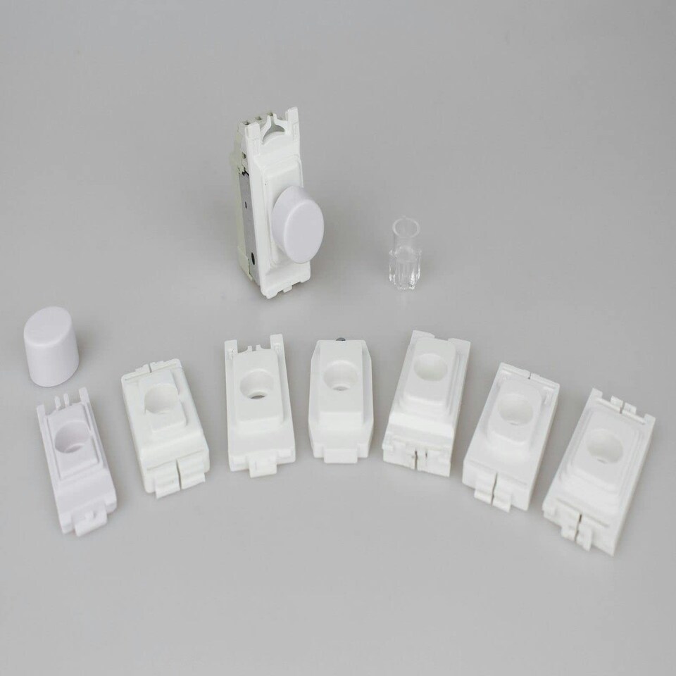 Varilight 2-Way Dimmer for Multiple HF Ballasts/LED Drivers requiring 1-10V DC Input (To fit MK, Schneider/GET and Crabtree) White GFP1M1W.MG N/A