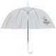 image 1 of X-Brella Just Married Dome Umbrella - Clear/White - One Size