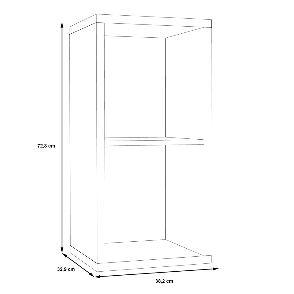 image 1 of Mauro 1 Shelf Storage Unit in Sonoma Oak