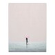image 3 of Alone No 1 Minimalist Soft Pastel Peaceful Black Framed Wall Art Print A4