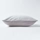 image 2 of Homescapes Set of 2 Light Grey Velvet Cushion Covers - 40 x 40 cm | Grey | Light grey | 2