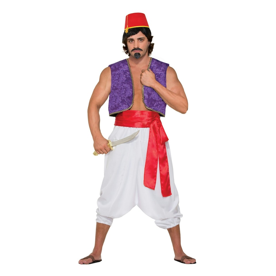 Bristol Novelty Mens Desert Prince Genie Costume Vest - Purple - One Size Purple | One Size