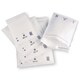 image 3 of 500 x White Mail Lite A/000 (110 x 160mm) Padded Postal Bubble Lined Envelopes White | One Size