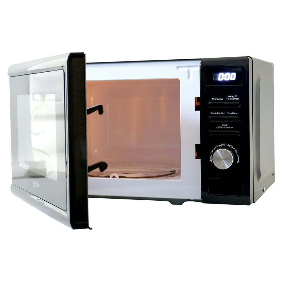 image 1 of Igenix IGMD0820B Digital Microwave, 20 Litre, 800 W, 5 Power Levels, Defrost by Time/Weight, 95 Minute Timer, Black
