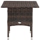 image 6 of Outsunny PE Rattan Outdoor Coffee Table, Easy Match Rattan Side Table, Brown