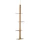 image 1 of PawHut 260cm Cat Tree Floor To Ceiling Adjustable Height