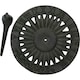 image 3 of Bird Sundial Ornament Cast Iron Garden Feature Statue Sunflower Clock Metal Brown