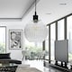 image 3 of First Choice Lighting Set of 2 Betchley Clear Ribbed Glass Globe Easy Fit Pendant Shades Clear